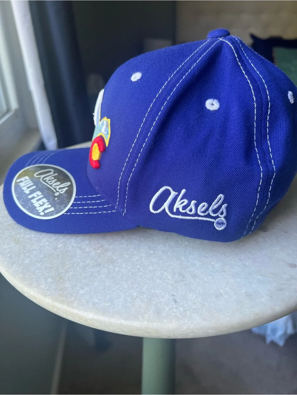 Novelty - Royal Blue Mountain Patch Colorado Askels Baseball Cap NWT
